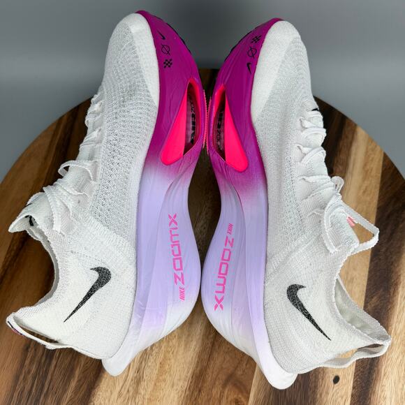 Nike Air Zoom Alphafly Next% 3 White Purple Running Shoes Men's 13 FD8311-100 - Picture 7 of 8